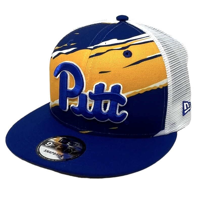 Pitt Panthers Men's New Era Tear Trucker 9FIFTY Snapback Hat