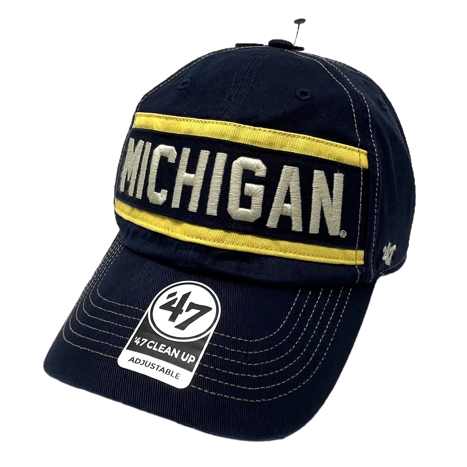 Michigan Wolverines 47 Brand Clean Up Adjustable Hat