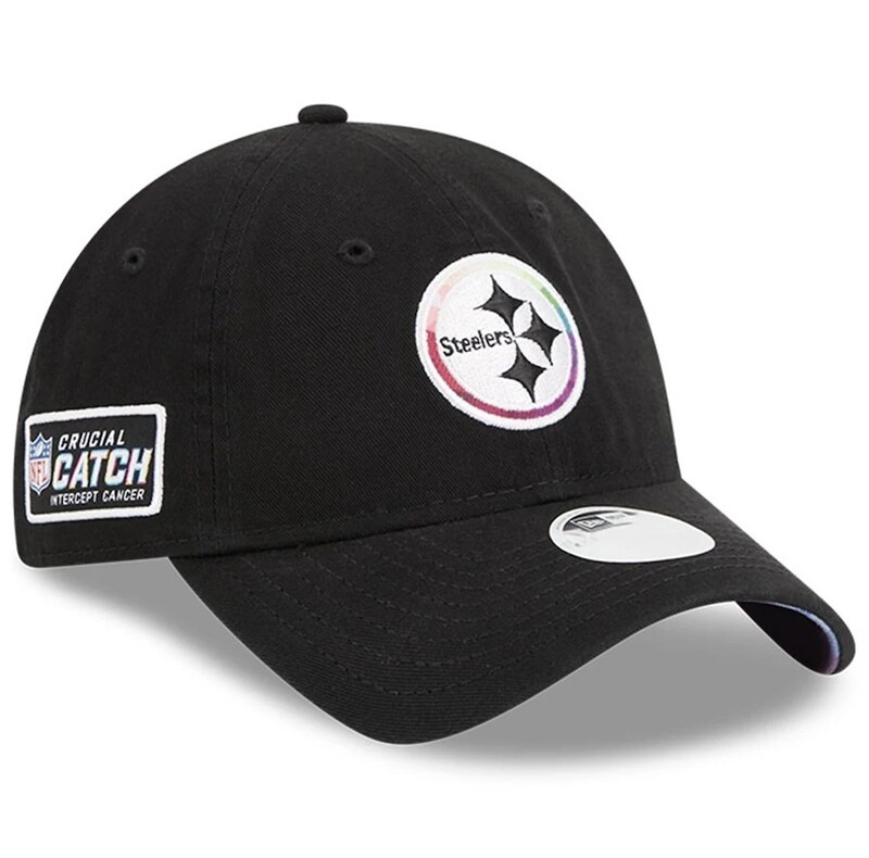 Pittsburgh Steelers Women’s New Era Black 2023 NFL Crucial Catch 9TWENTY Adjustable Hat