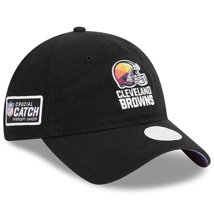 Cleveland Browns Women’s New Era Black 2023 NFL Crucial Catch 9TWENTY Adjustable Hat