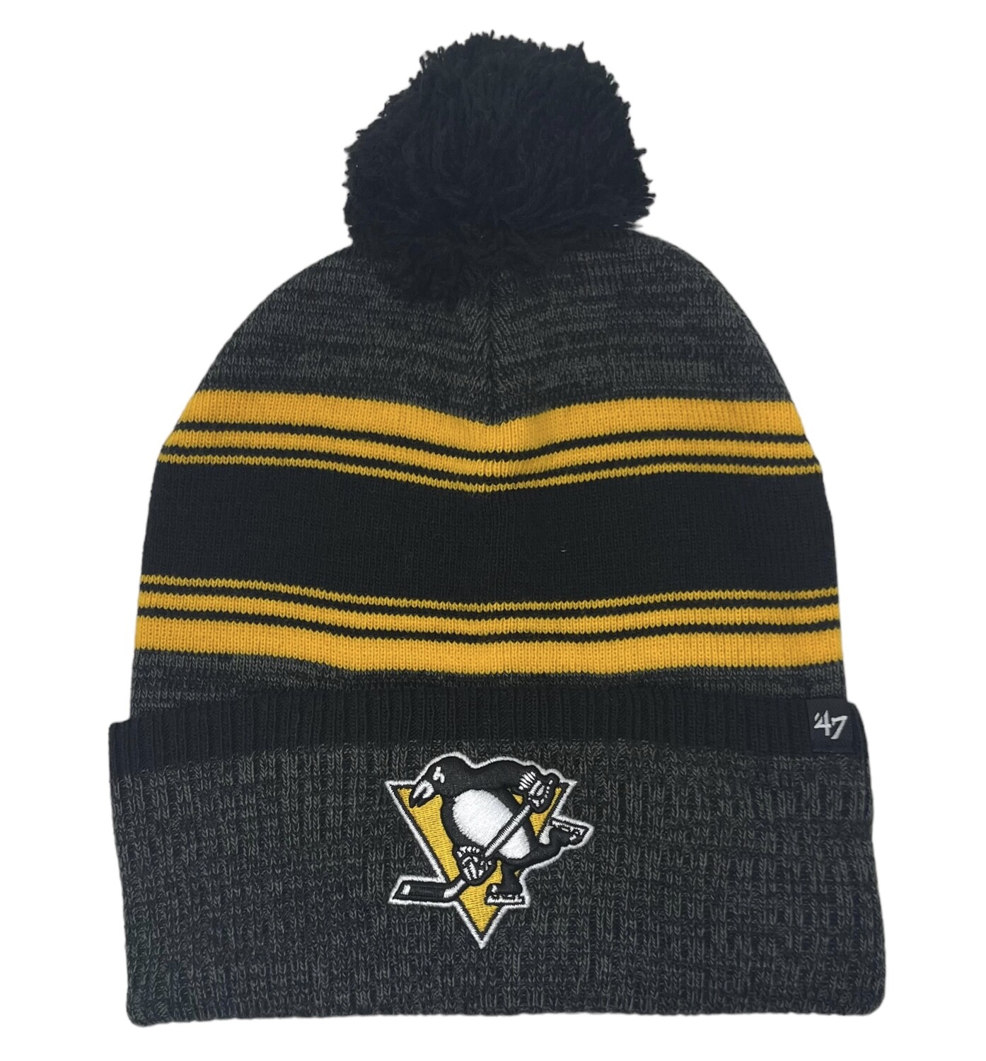 Pittsburgh Penguins Men’s 47 Brand Cuffed Pom Knit Hat