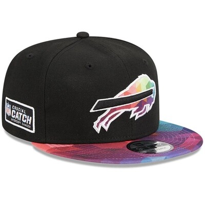 Buffalo Bills Men’s New Era Black NFL Crucial Catch 9FIFTY Snapback Hat