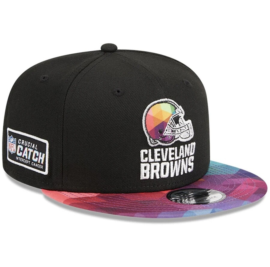 Cleveland Browns Men’s New Era Black 2023 NFL Crucial Catch 9FIFTY Snapback Hat