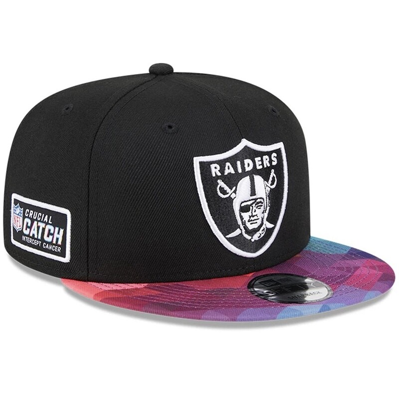 Las Vegas Raiders Men’s New Era Black 2023 NFL Crucial Catch 9FIFTY Snapback Hat