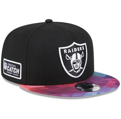 Las Vegas Raiders Men’s New Era Black NFL Crucial Catch 9FIFTY Snapback Hat Las Vegas Raiders Men’s New Era Black NFL Crucial Catch 9FIFTY Snapback Hat