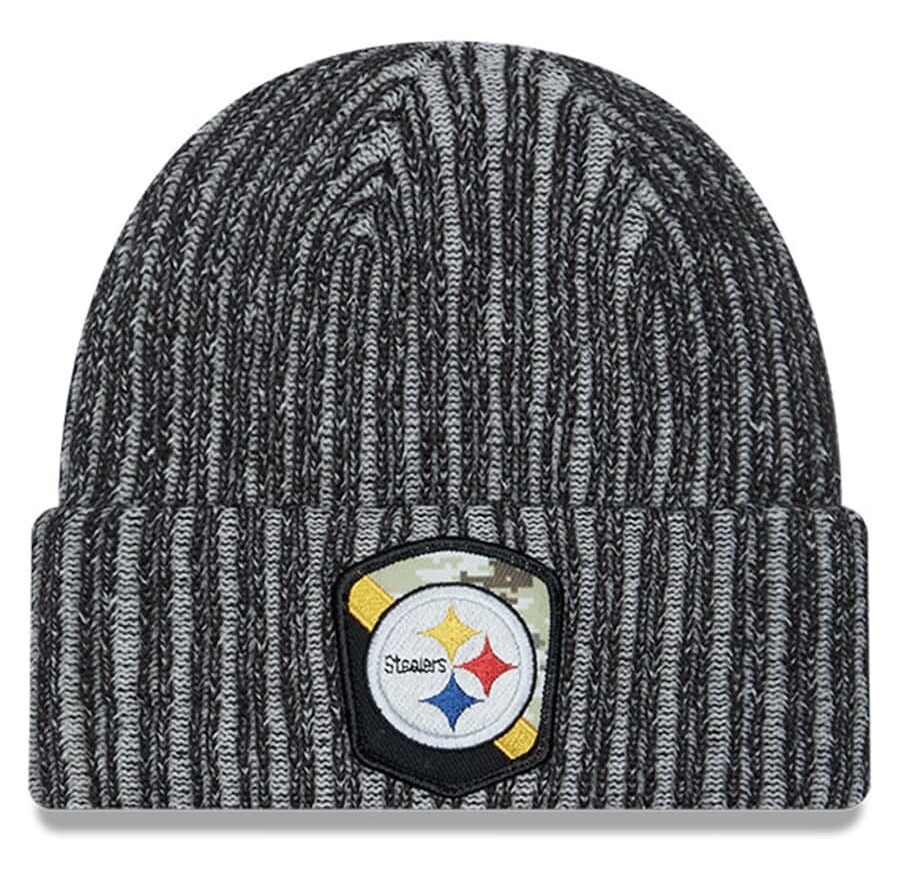 Pittsburgh Steelers Men's 2023 New Era Salute to Service Sport Cuffed Knit Hat