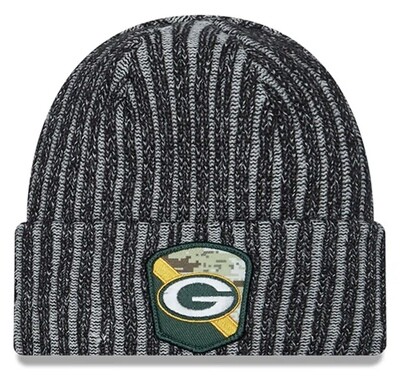 Green Bay Packers Men's 2023 New Era Salute to Service Sport Cuffed Knit Hat