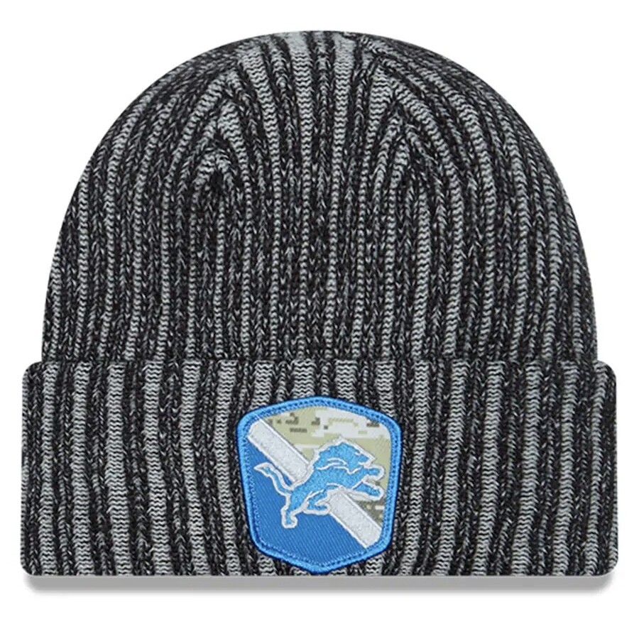 Detroit Lions 2023 Salute to Service Cuffed Knit Hat