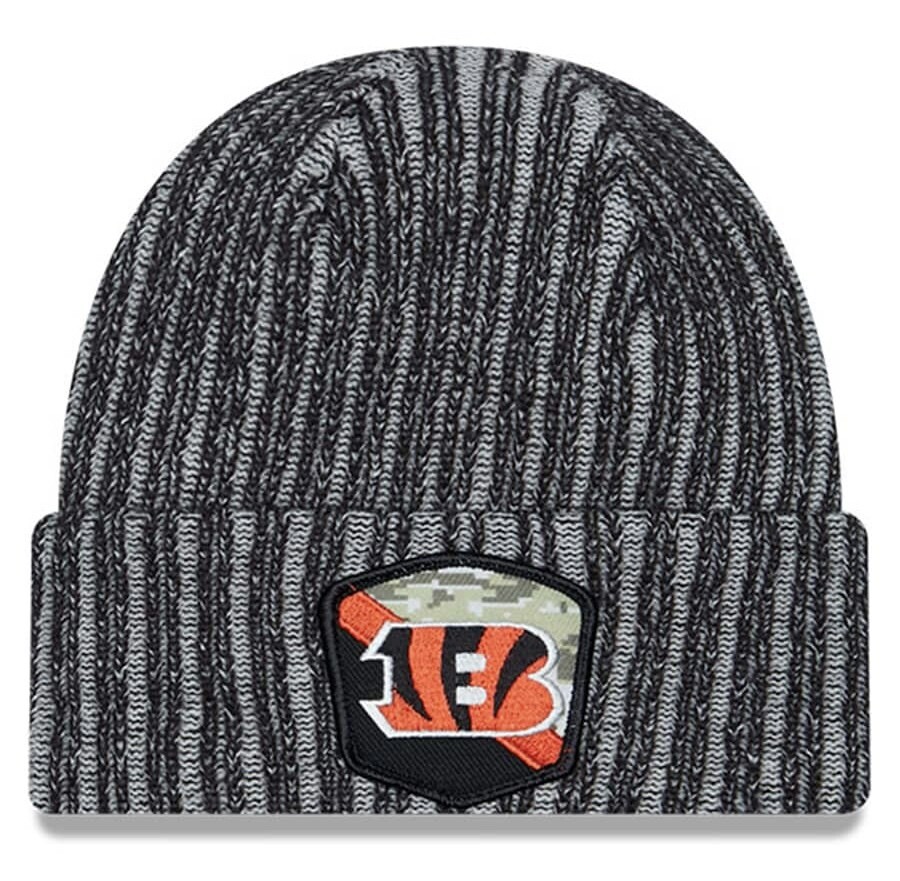 Cincinnati Bengals Men's 2023 New Era Salute to Service Sport Cuffed Knit Hat