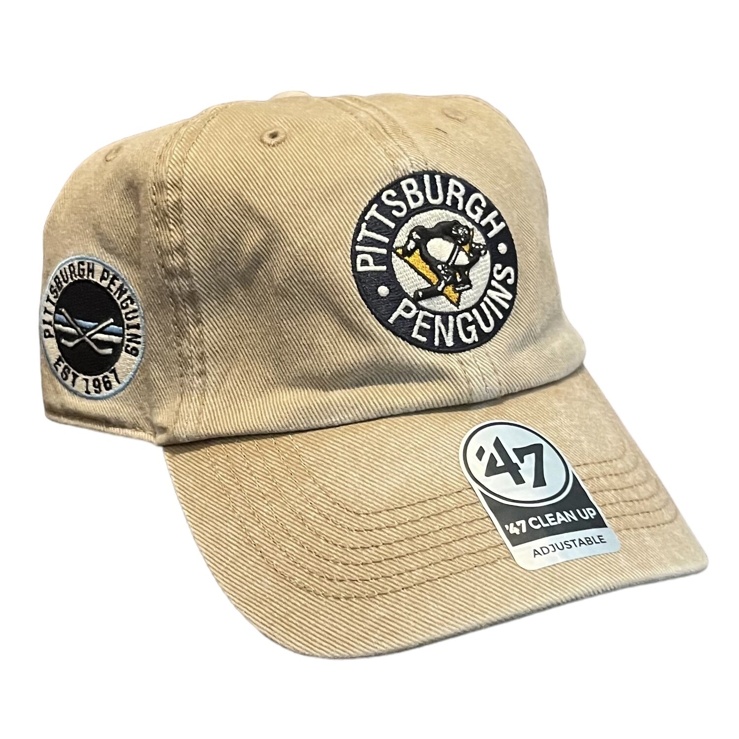 Pittsburgh Penguins Men’s 47 Brand Clean Up Adjustable Hat
