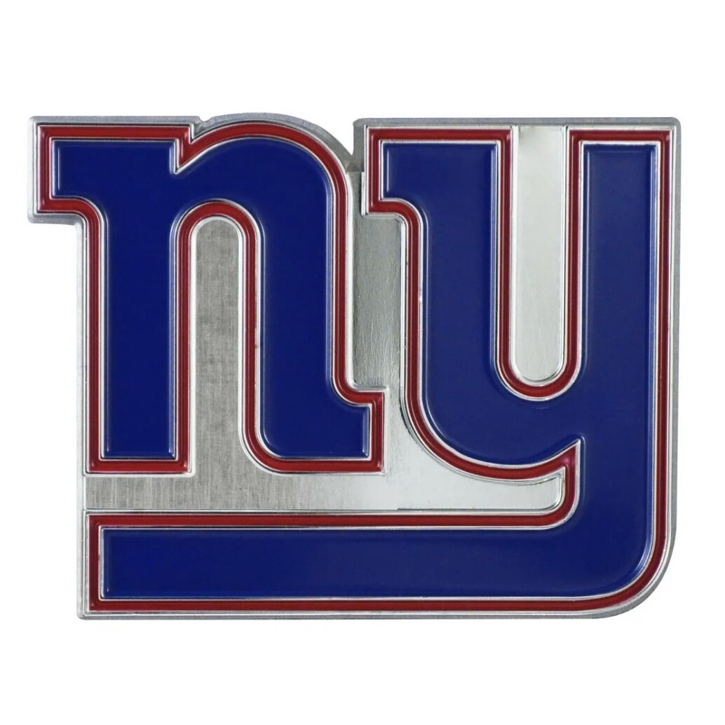 New York Giants 3-D Metal Auto Emblem