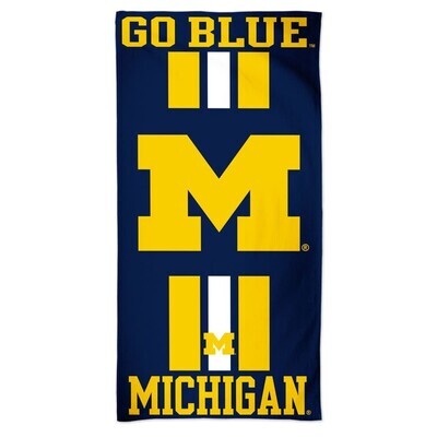 Michigan Wolverines Go Blue Beach Towel