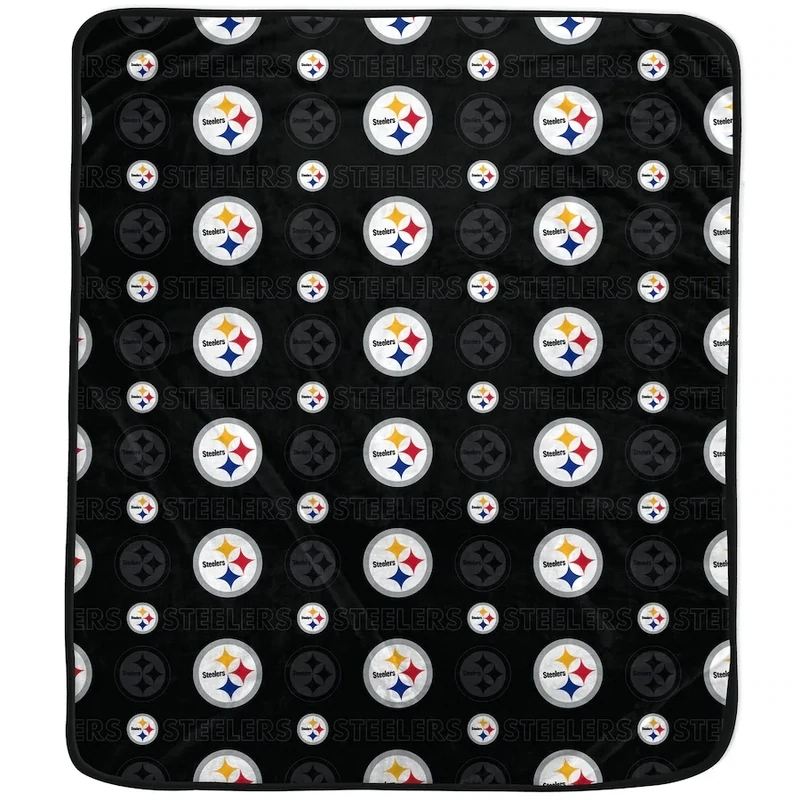Pittsburgh Steelers 50" x 60" Repeat Tonal Logo Flannel Fleece Blanket