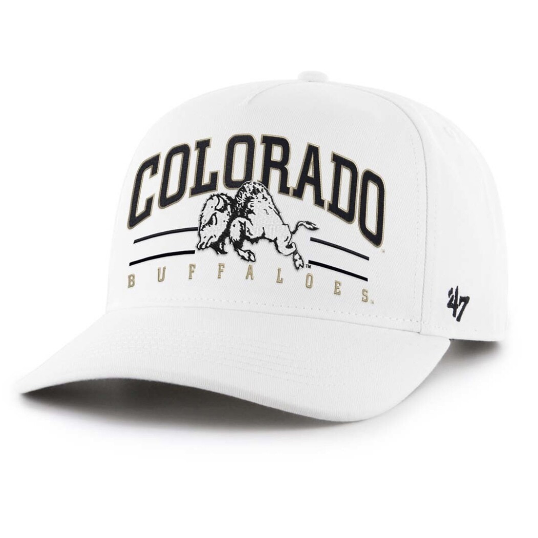 Colorado Buffaloes Men’s White 47 Brand Hitch  Roscoe Adjustable Hat