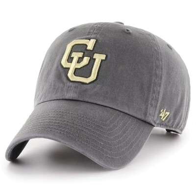 Colorado Buffaloes Men’s Grey 47 Brand Clean Up Adjustable Hat