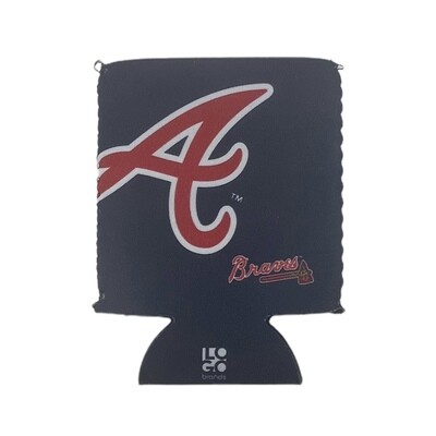 Atlanta Braves Crest Logo 12 Ounce Can Cooler Koozie Atlanta Braves Crest Logo 12 Ounce Can Cooler Koozie