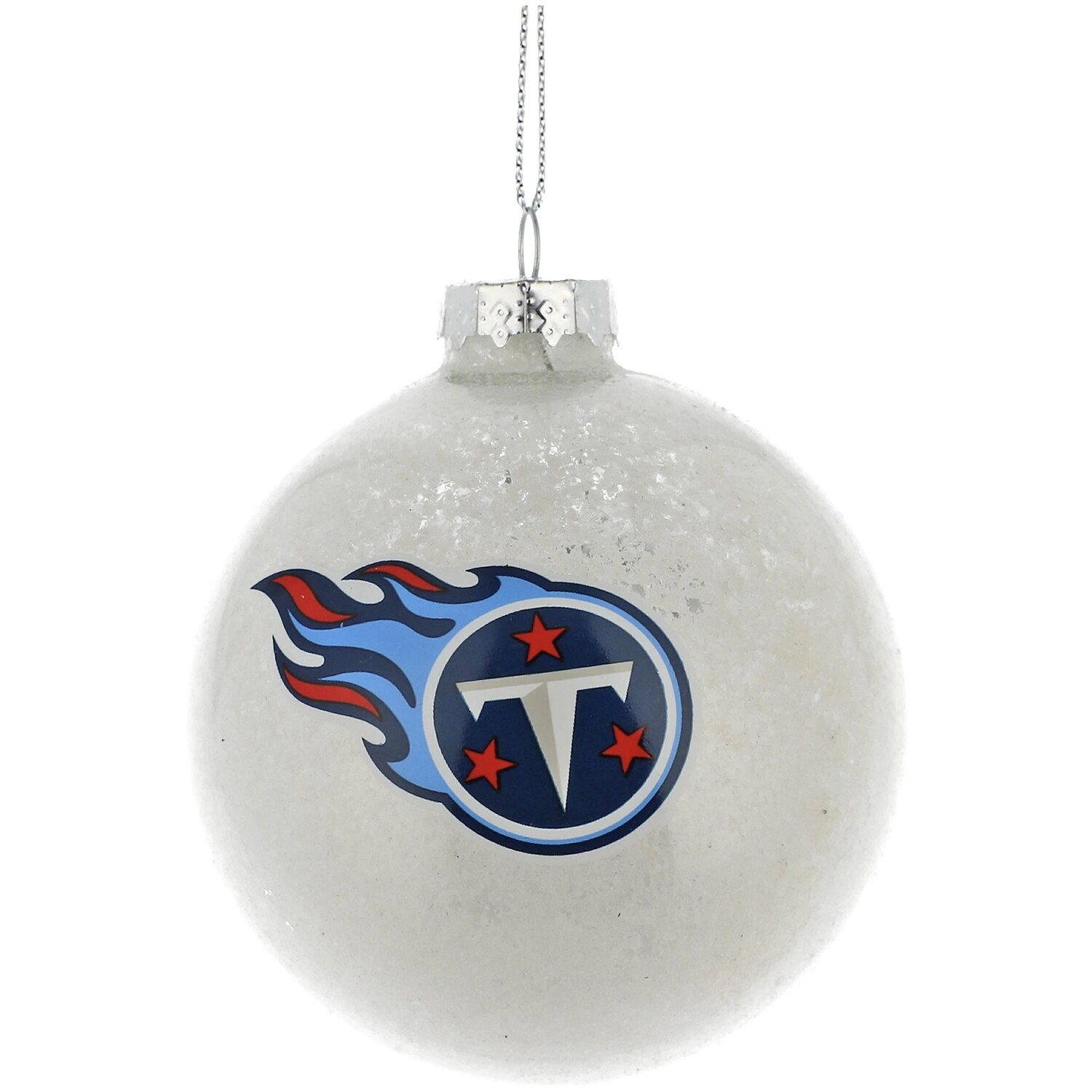 Tennessee Titans Glass Snowball Ornament