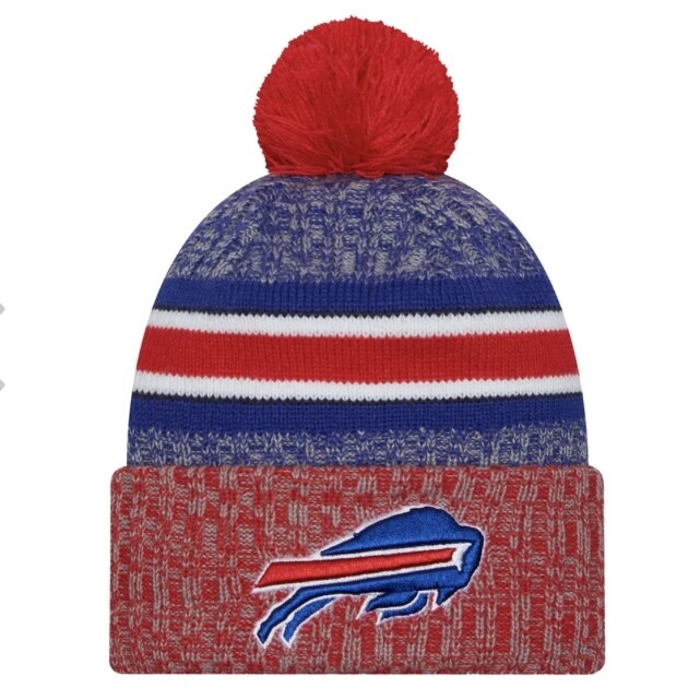 Buffalo Bills Men’s Red New Era Cold Weather Knit Pom Hat