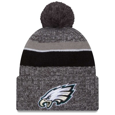 Philadelphia Eagles Men’s Gray New Era Cold Weather Knit Pom Hat
