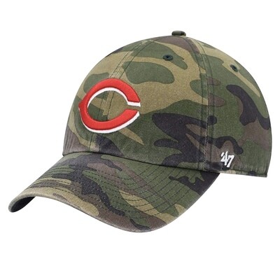 Cincinnati Reds Men’s Camo Clean Up Adjustable Style 47 Brand Hat