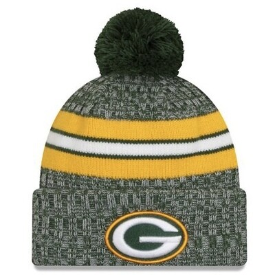 Green Bay Packers Men’s Green New Era Cold Weather Knit Pom Hat