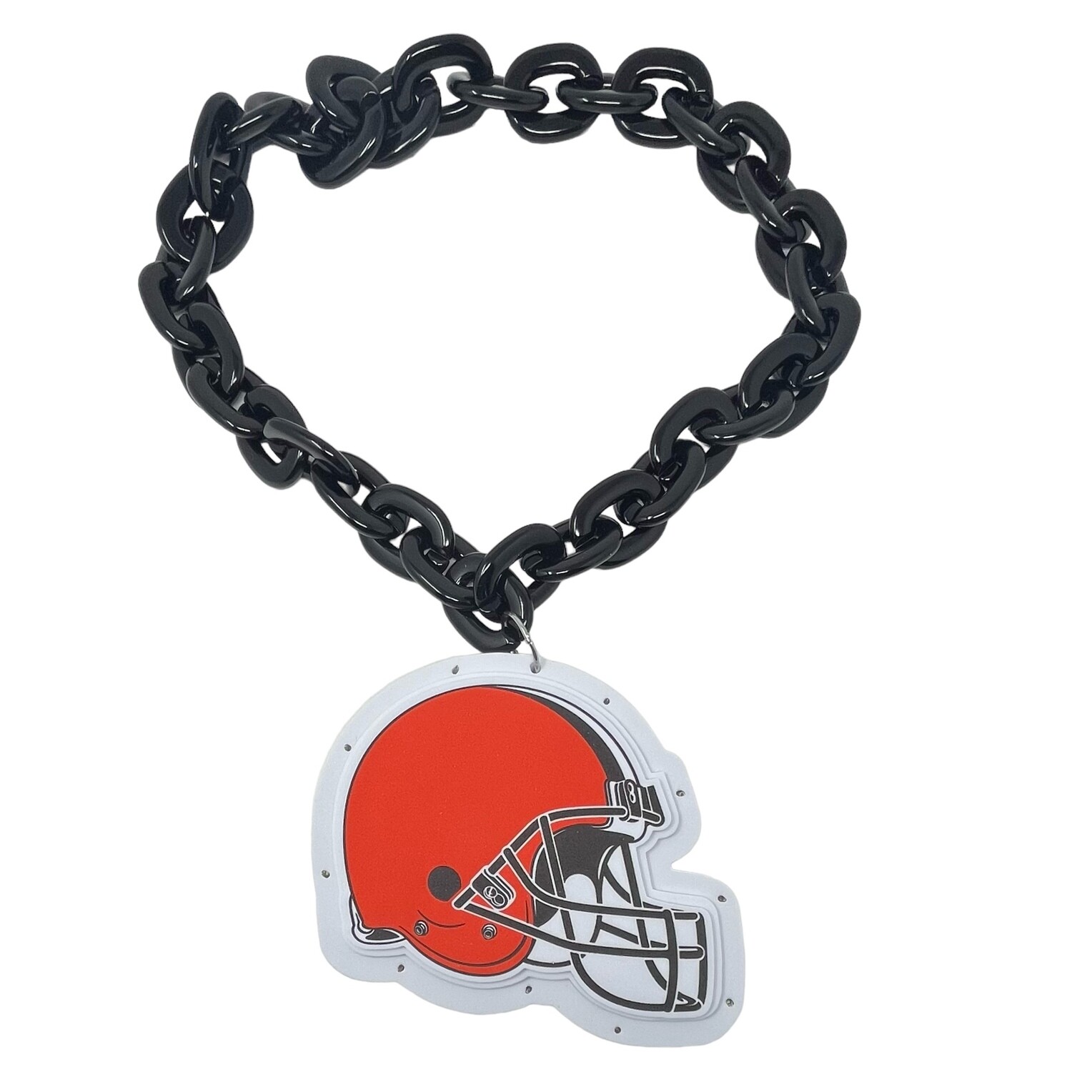 Cleveland Browns Fan Chain 3D Light Up Foam Necklace