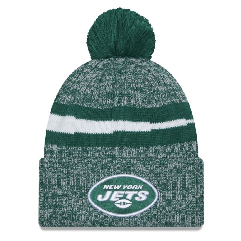 New York Jets Men’s Green New Era Cold Weather Knit Pom Hat