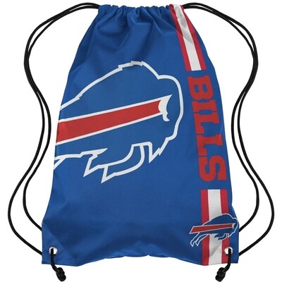 Buffalo Bills Striped Drawstring Backpack