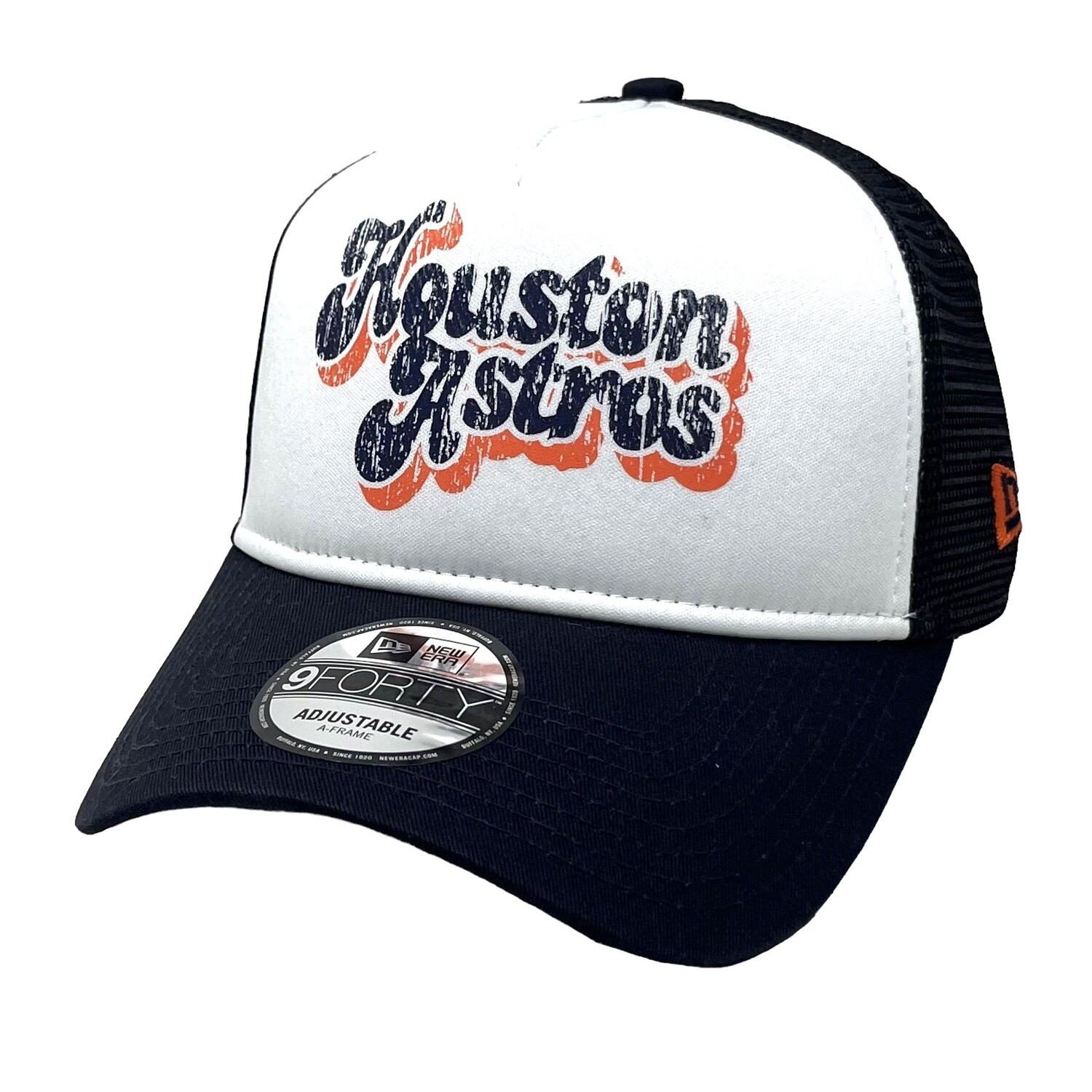 Houston Astros Men's New Era Trucker 9FORTY Adjustable Hat