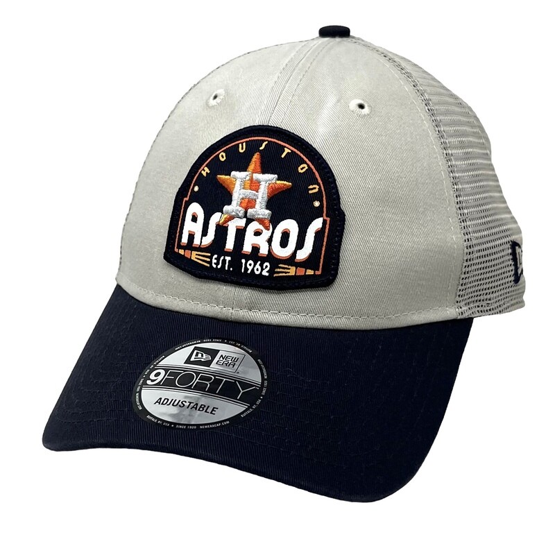 Houston Astros Men's New Era Trucker 9FORTY Adjustable Hat