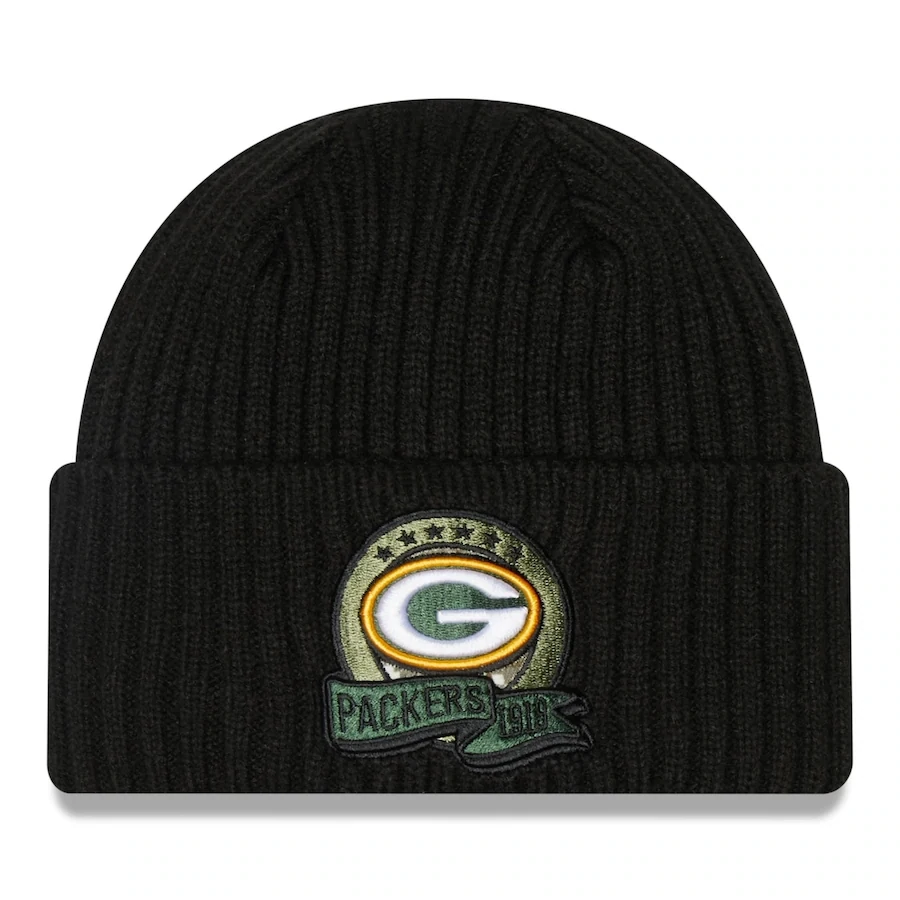 Green Bay Packers Men’s New Era Salute To Service Knit Hat