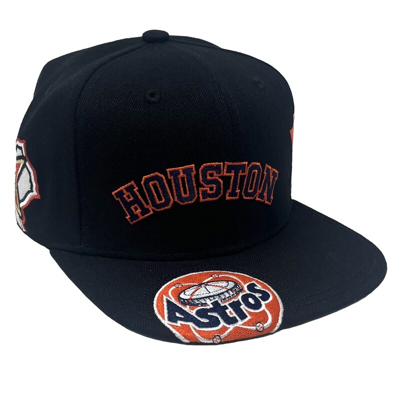 Houston Astros Men’s Navy Mitchell & Ness MLB Landed Snapback Adjustable Hat
