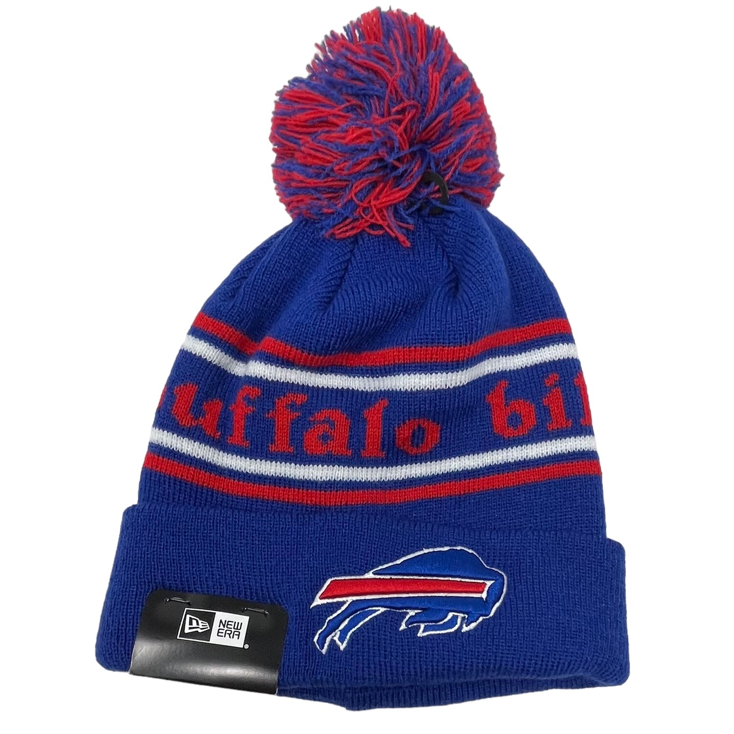 Buffalo Bills Men's New Era Cuffed Pom Knit Hat