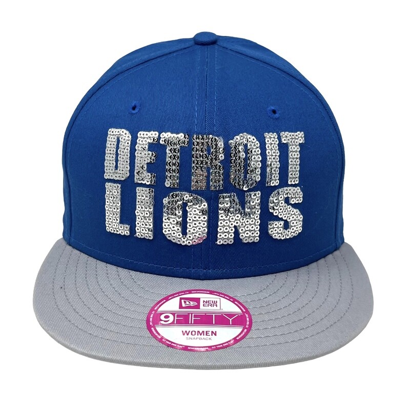 Detroit Lions Women’s New Era Blue NFL 9FIFTY Snapback Adjustable Hat