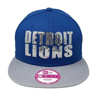 Detroit Lions Women’s New Era Blue NFL 9FIFTY Snapback Adjustable Hat