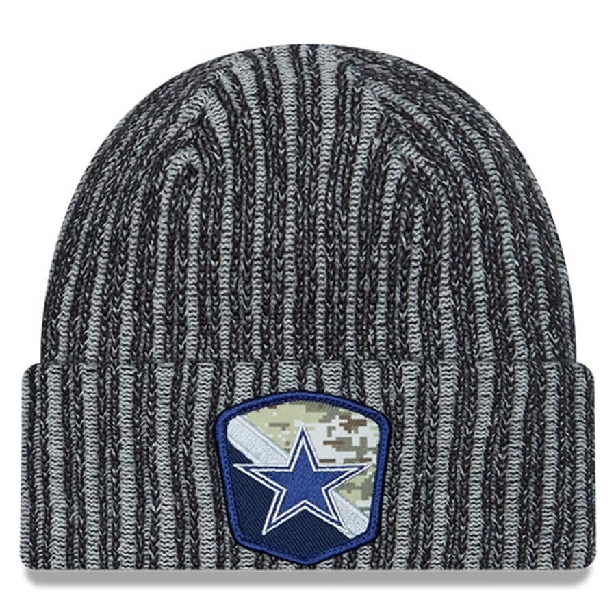 Dallas Cowboys Men's 2023 New Era Salute to Service Sport Cuffed Knit Hat