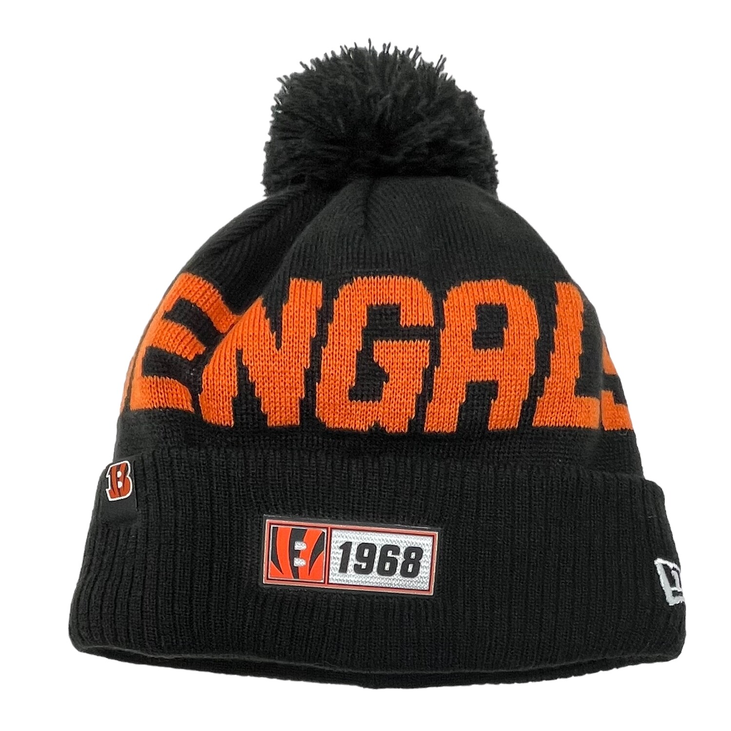 Cincinnati Bengals Men’s New Era Cuffed Pom Knit Hat
