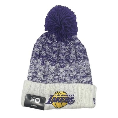 Los Angeles Lakers Women’s New Era Cuffed Pom Knit Hat