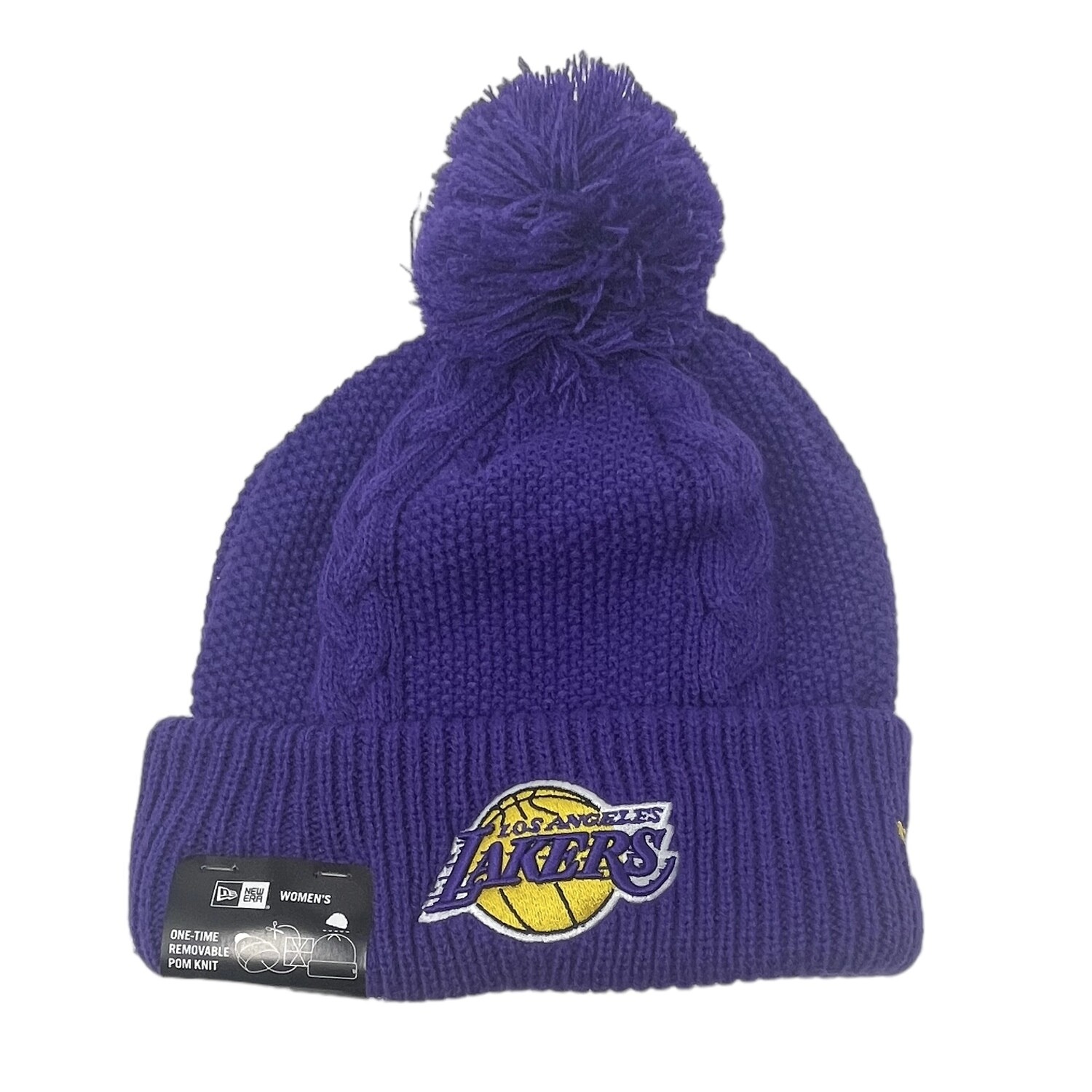 Los Angeles Lakers Women’s New Era Cuffed Pom Knit Hat