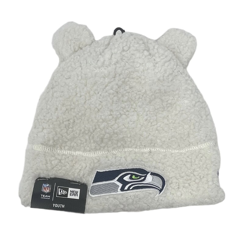 Seattle Seahawks Youth New Era Fleece Knit Hat Seattle Seahawks Youth New Era Fleece Knit Hat