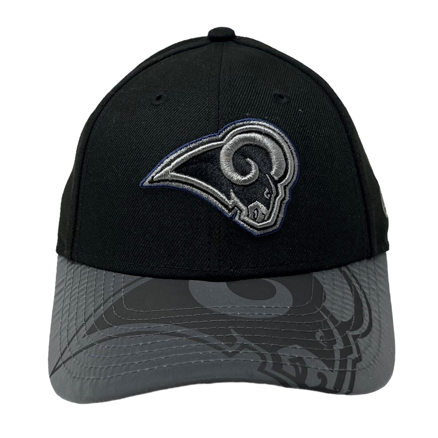 Los Angeles Rams Youth Black Reflective New Era 9Forty Adjustable Hat