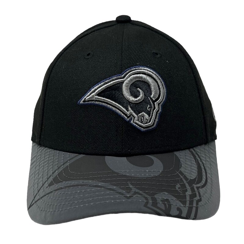 Los Angeles Rams Youth Black Reflective New Era 9Forty Adjustable Hat
