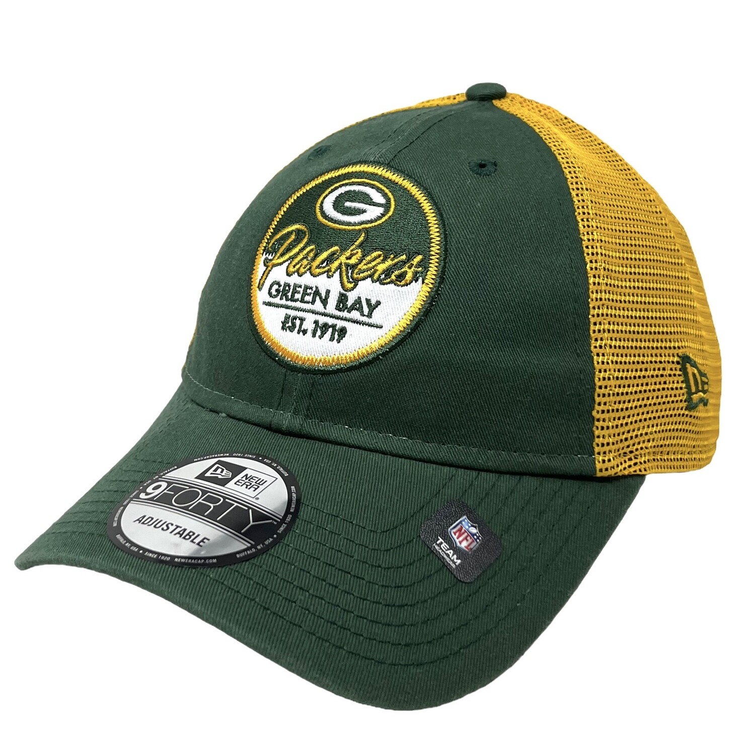 Green Bay Packers Men's New Era 9Forty Adjustable Hat