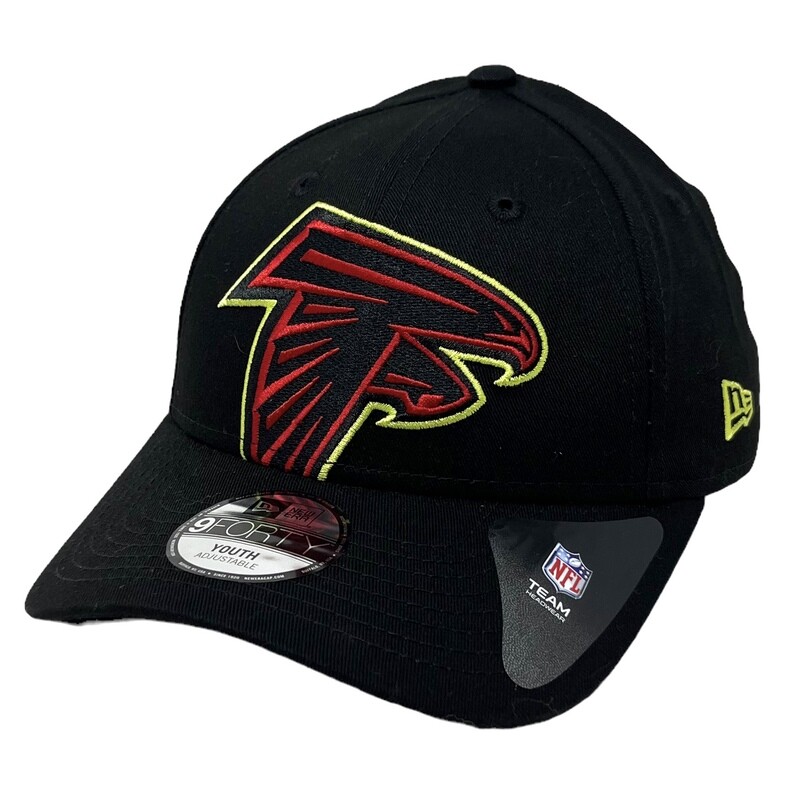 Atlanta Falcons Youth Black New Era 9Forty Adjustable Hat