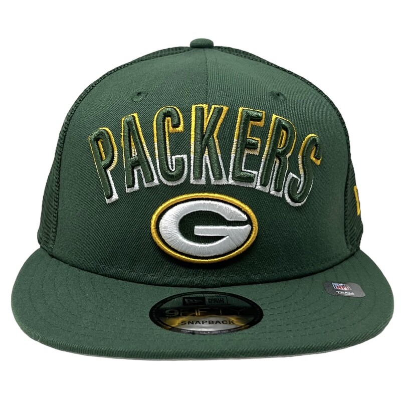 Green Bay Packers Men's New Era 9Fifty Trucker Snapback Hat