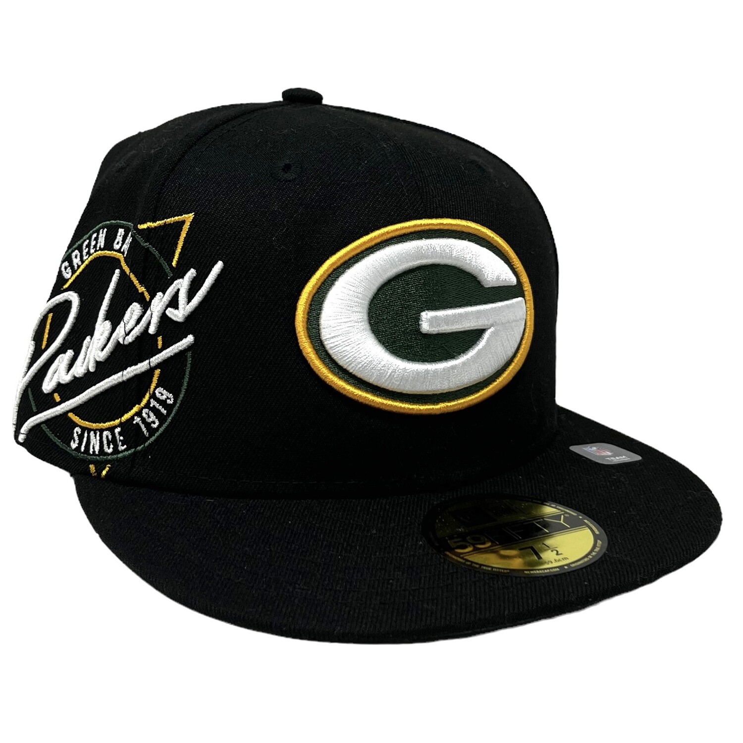 Green Bay Packers Men’s Black New Era 59Fifty Fitted Hat