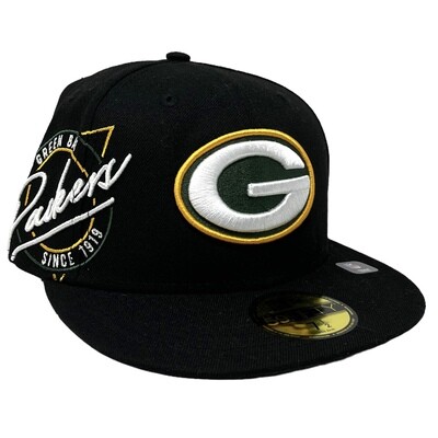 Green Bay Packers Men’s Black New Era 59Fifty Fitted Hat