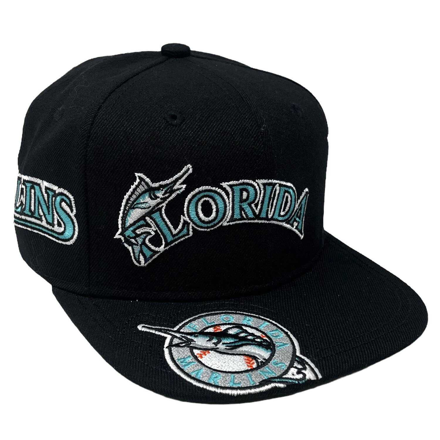 Florida Marlins MLB Mitchell Ness Snapback Hat