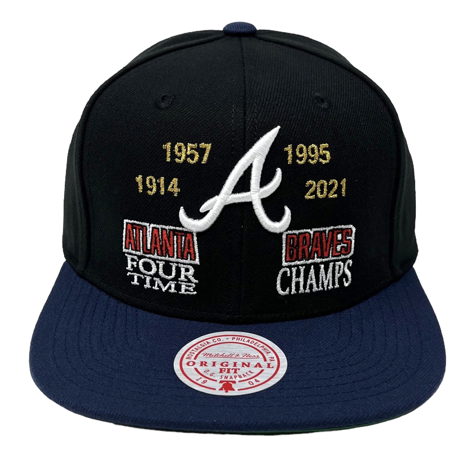 Atlanta Braves Men’s MLB Champ Is Here Mitchell & Ness Snapback Hat