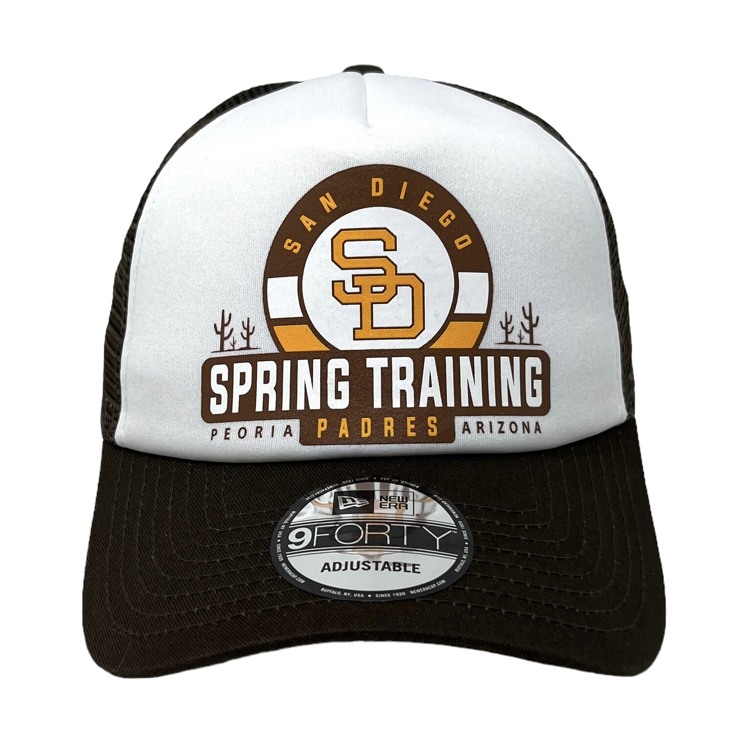 San Diego Padres Men's New Era Trucker 9FORTY Adjustable Hat